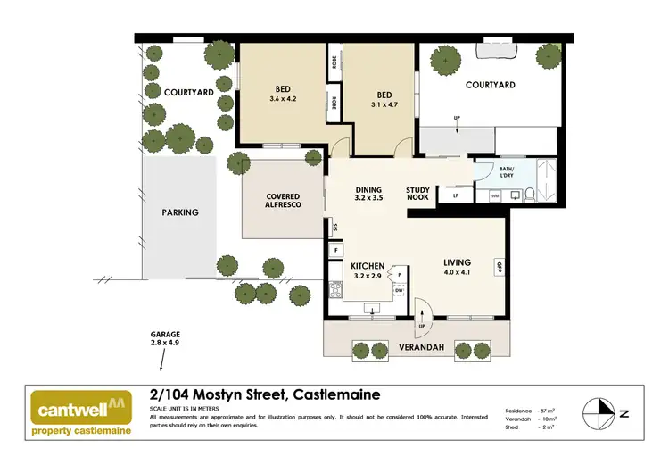 Floorplan of Homely townhouse listing, 2/104 Mostyn Street, Castlemaine VIC 3450