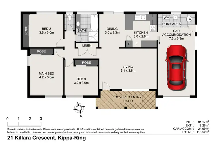 Floorplan of Homely house listing, 21 Killara Crescent, Kippa-Ring QLD 4021