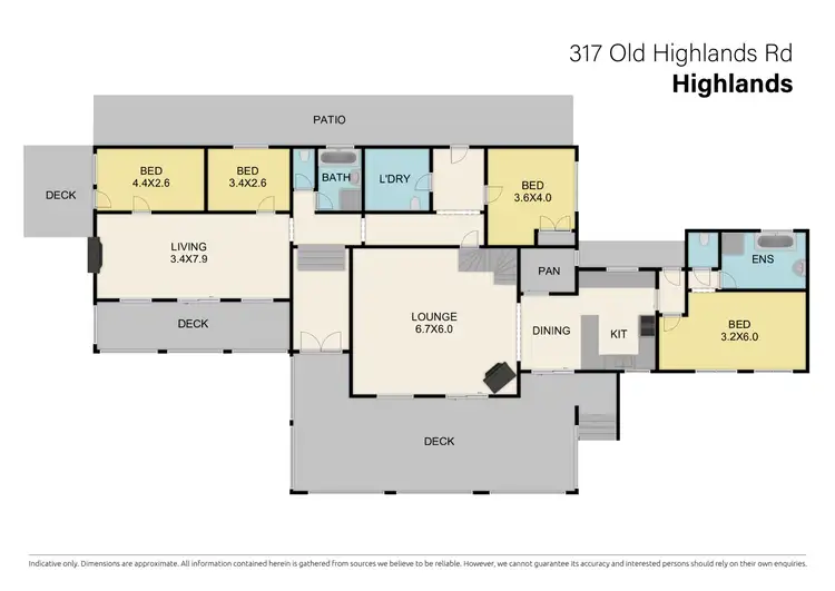 Floorplan of Homely rural property listing, 317 Old Highlands Road, Highlands VIC 3660