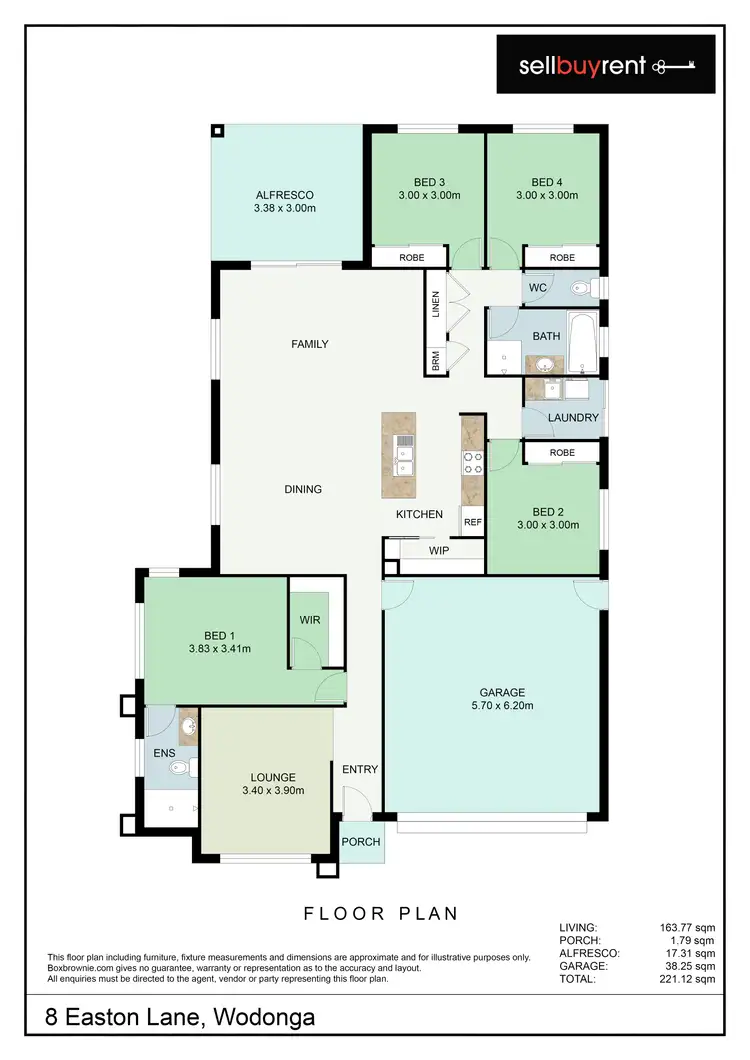 Floorplan of Homely house listing, 8 EASTON LANE, Leneva VIC 3691