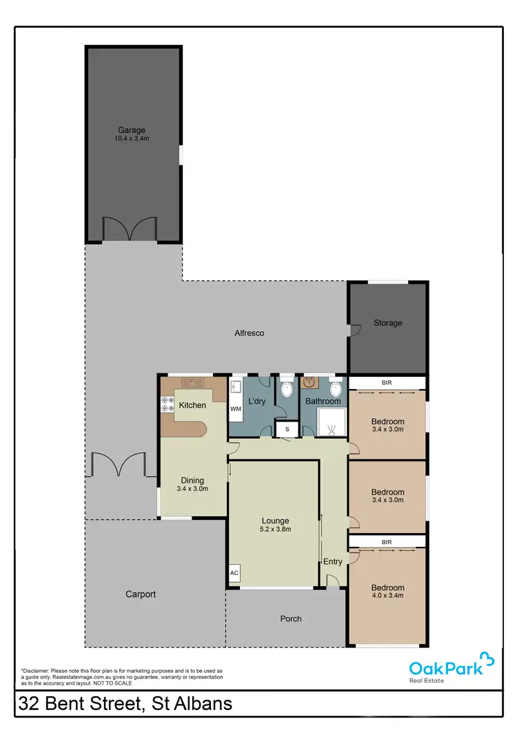 Floorplan of Homely house listing, 32 Bent Street, St Albans VIC 3021