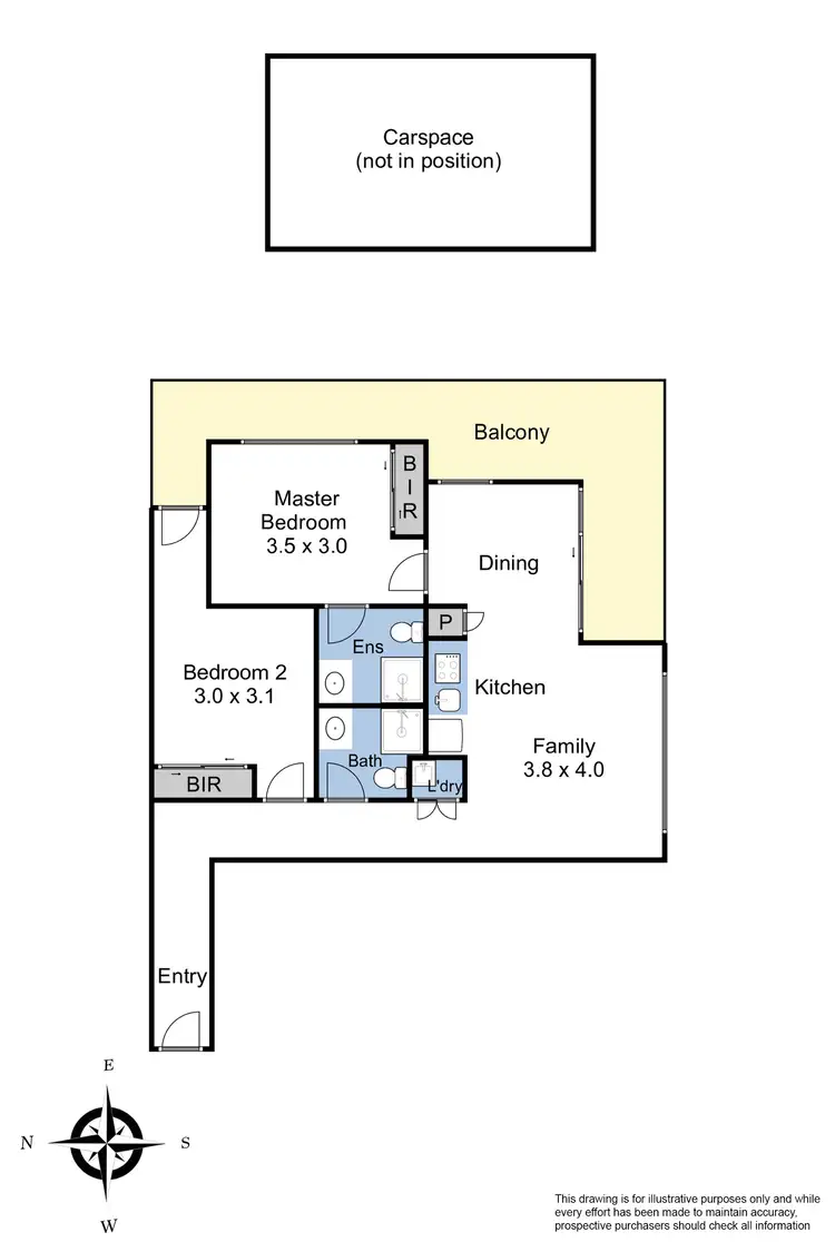 Floorplan of Homely apartment listing, 305/5 Blanch Street, Preston VIC 3072