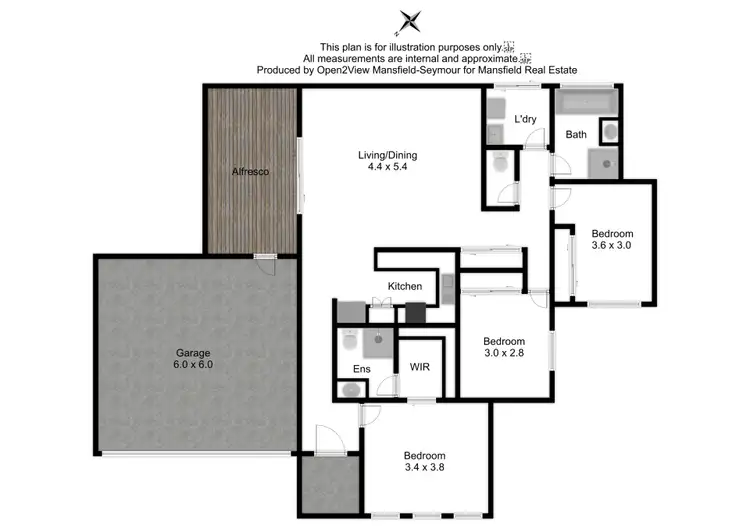 Floorplan of Homely townhouse listing, 2/8 Somerset Crescent, Mansfield VIC 3722