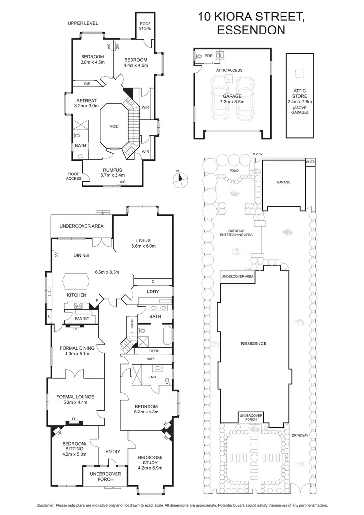 Floorplan of Homely house listing, 10 Kiora Street, Essendon VIC 3040