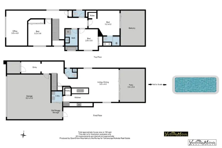 Floorplan of Homely house listing, 60 Robinson Way, Yarrawonga VIC 3730
