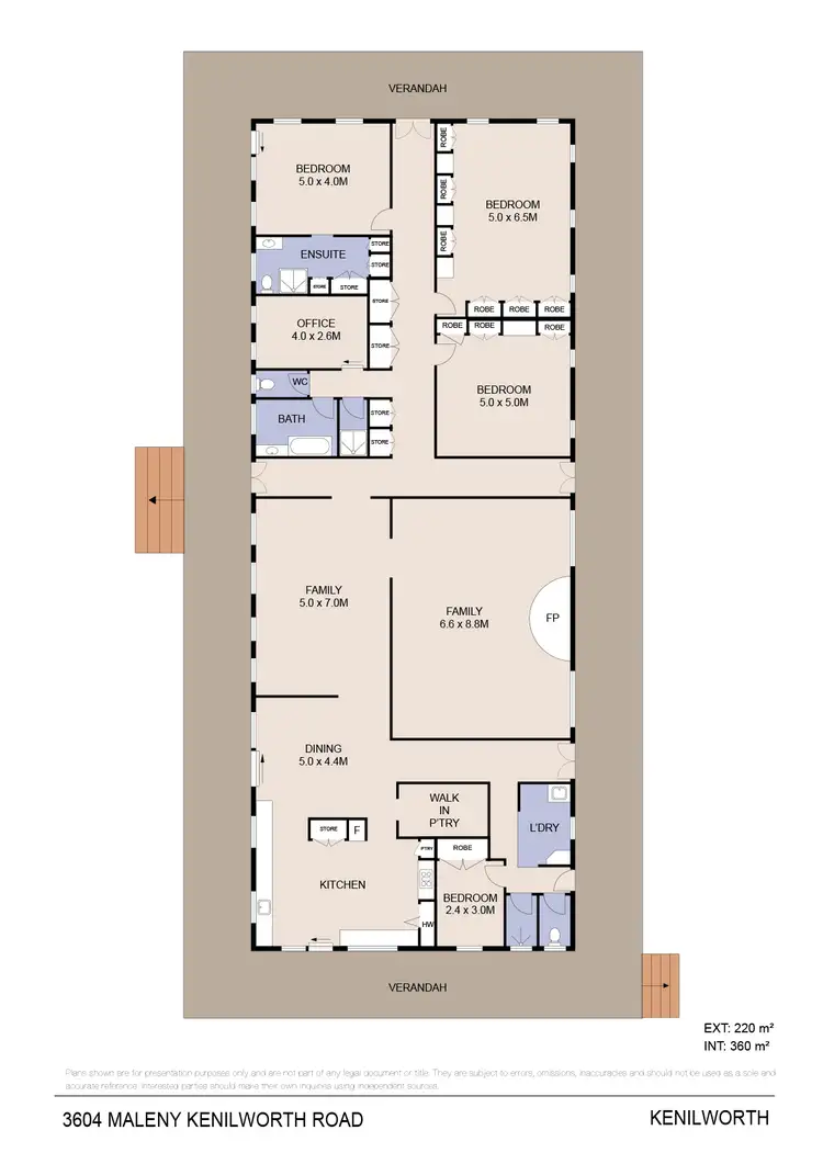 Floorplan of Homely rural property listing, 3604 MALENY KENILWORTH ROAD, Kenilworth QLD 4574