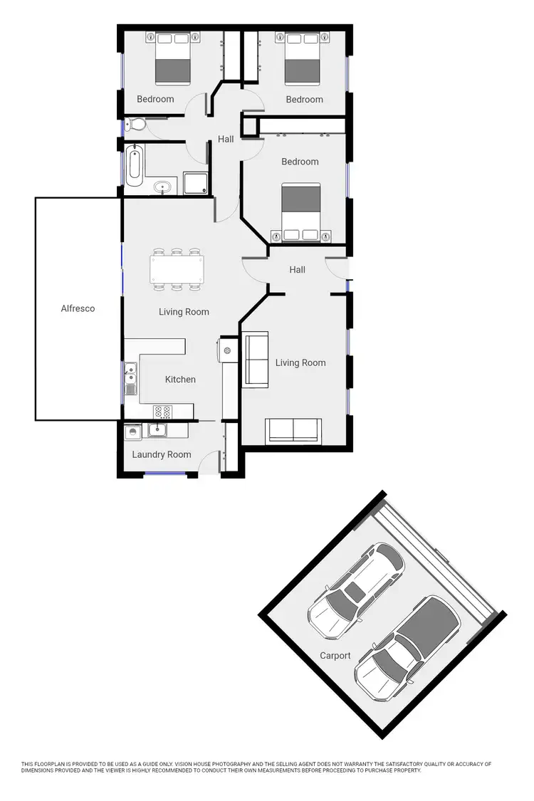 Floorplan of Homely house listing, 4 Sunset Court, Mildura VIC 3500
