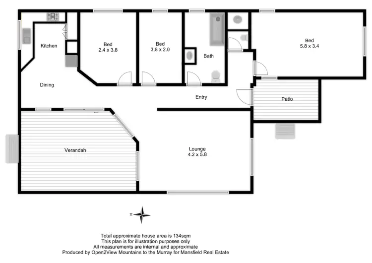 Floorplan of Homely house listing, 3 Rosella Street, Sawmill Settlement VIC 3723