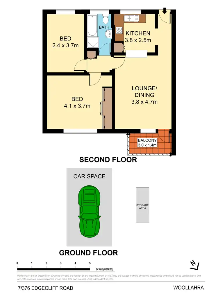 Floorplan of Homely apartment listing, 7/376 Edgecliff Road, Woollahra NSW 2025