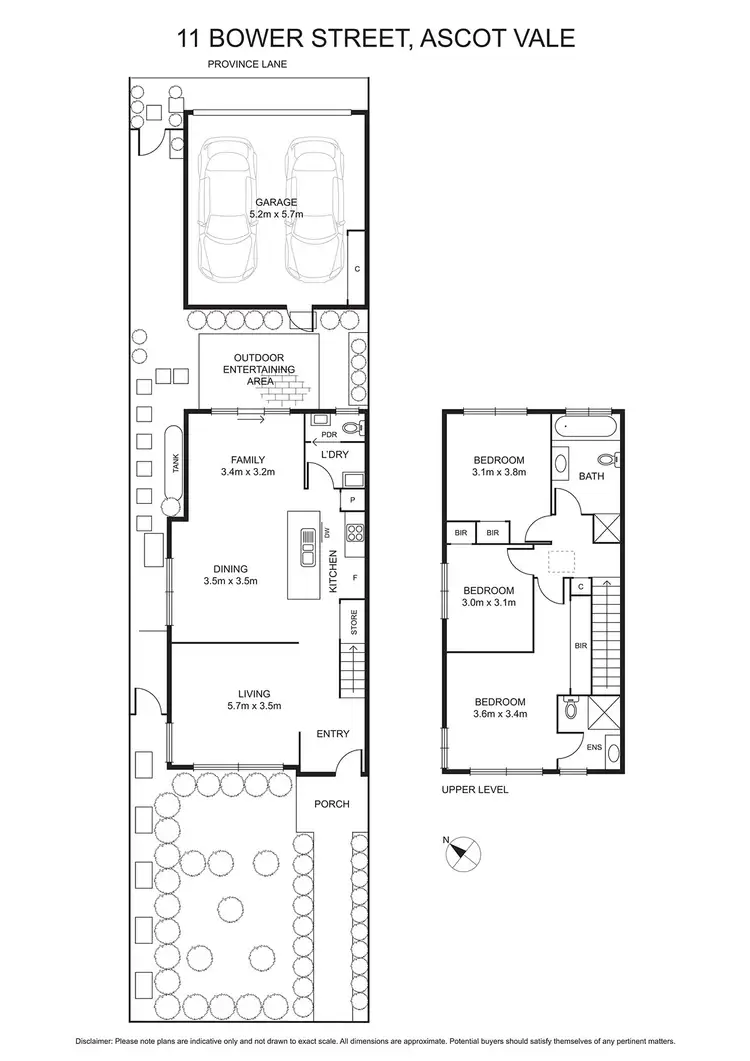 Floorplan of Homely townhouse listing, 11 Bower Street, Ascot Vale VIC 3032