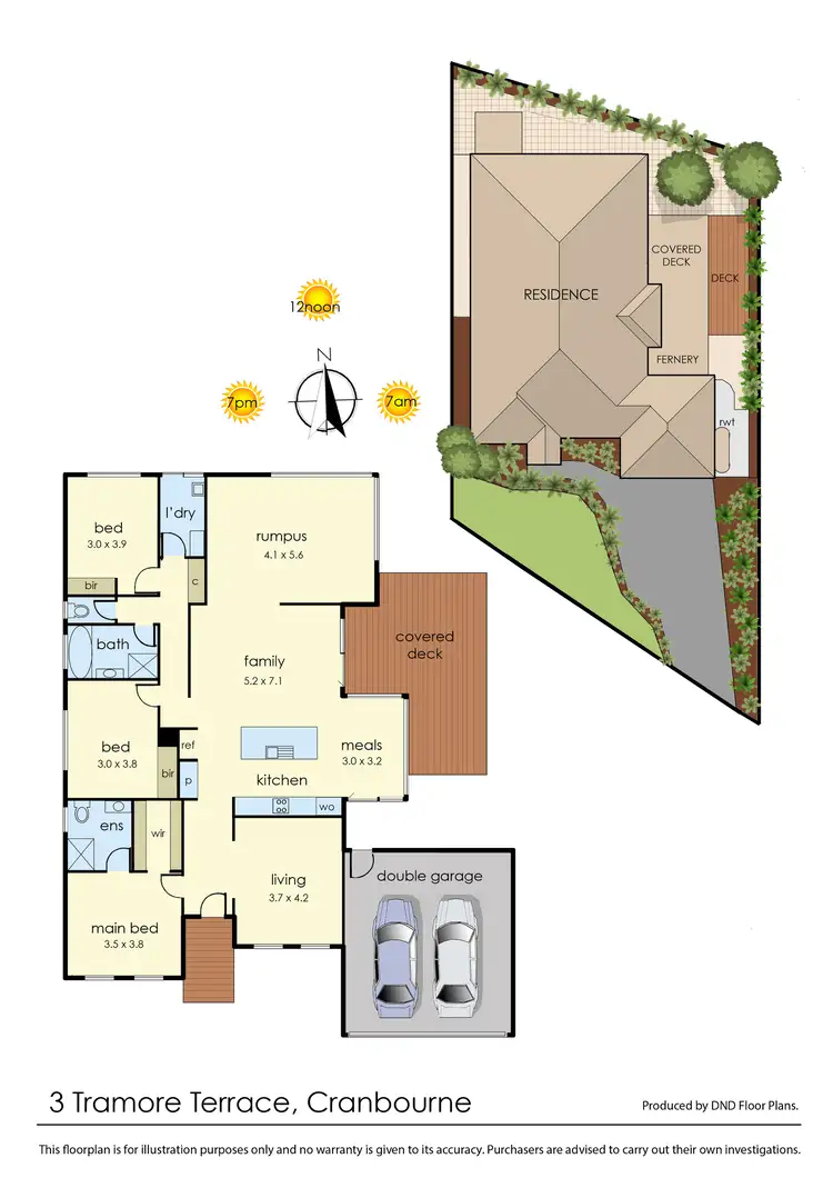 Floorplan of Homely house listing, 3 Tramore Terrace, Cranbourne VIC 3977