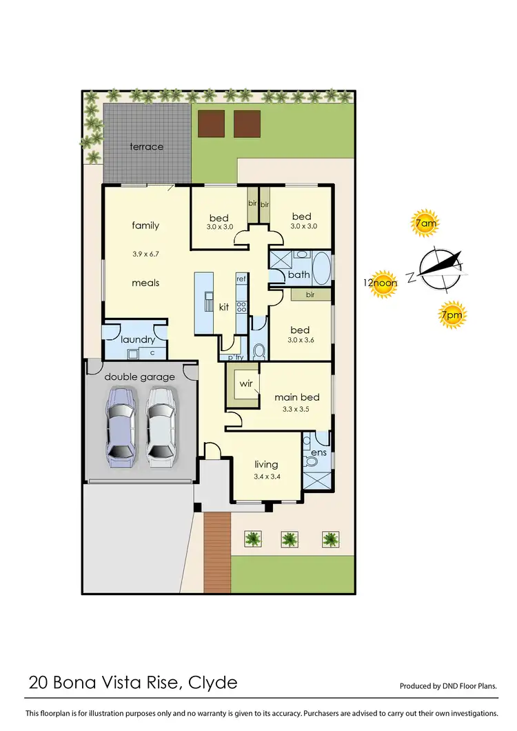 Floorplan of Homely house listing, 20 Bona Vista Rise, Clyde VIC 3978