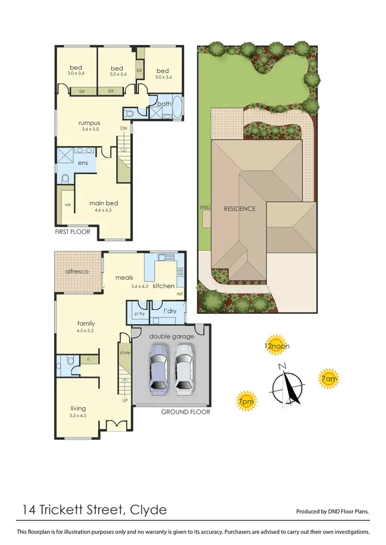 Floorplan of Homely house listing, 14 Trickett Street, Clyde VIC 3978