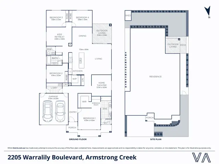 Floorplan of Homely house listing, 2205 Warralily Boulevard, Armstrong Creek VIC 3217