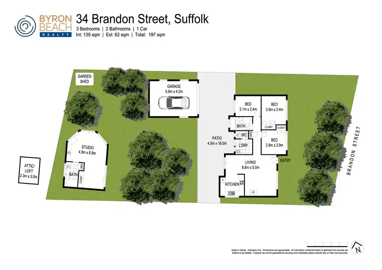Floorplan of Homely house listing, 34 BRANDON STREET, Suffolk Park NSW 2481