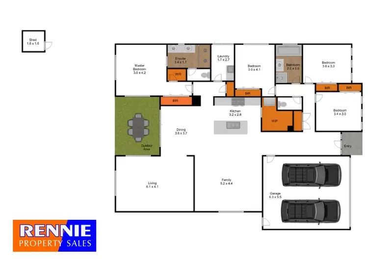 Floorplan of Homely house listing, 17 Wilkerson Way, Traralgon East VIC 3844