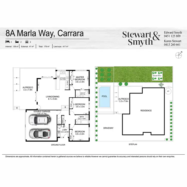 Floorplan of Homely house listing, 8A Marla Way, Carrara QLD 4211