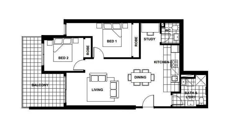 Floorplan of Homely apartment listing, 312/1088 Stud Road, Rowville VIC 3178