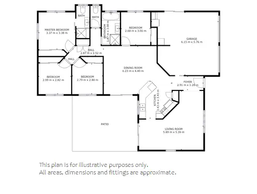 Floorplan of Homely house listing, 43 Silvara Circuit, Capalaba QLD 4157