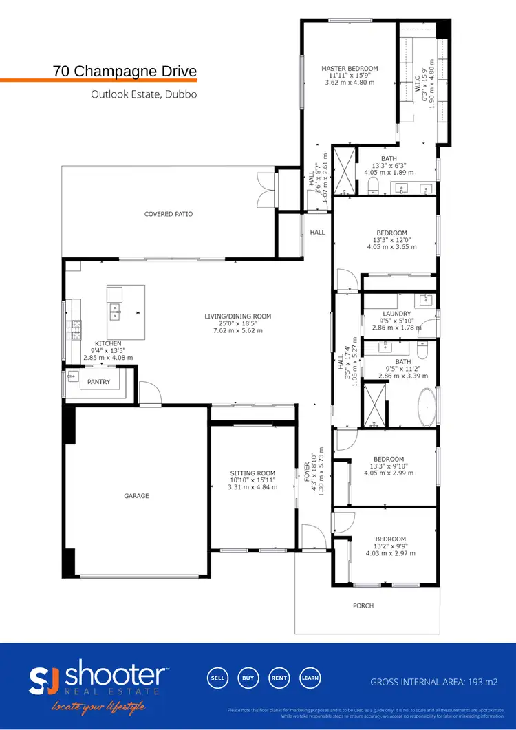 Floorplan of Homely house listing, 70 Champagne Drive, Dubbo NSW 2830