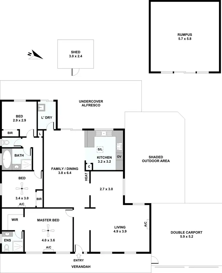 Floorplan of Homely house listing, 46 Elmwood Circuit, Blakeview SA 5114