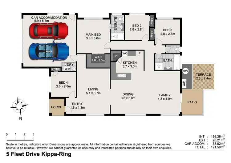 Floorplan of Homely house listing, 5 Fleet Drive, Kippa-Ring QLD 4021