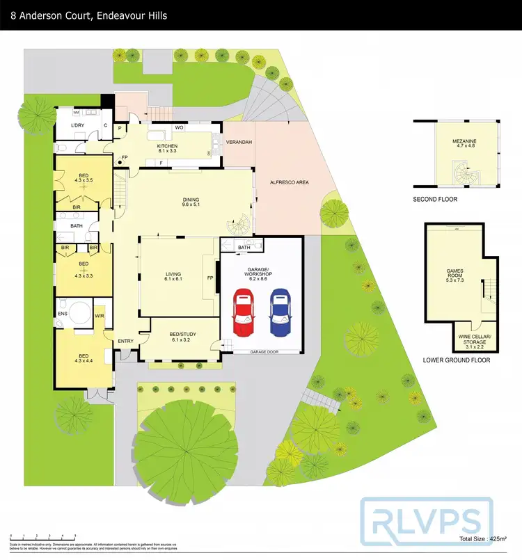Floorplan of Homely house listing, 8 Anderson Court, Endeavour Hills VIC 3802