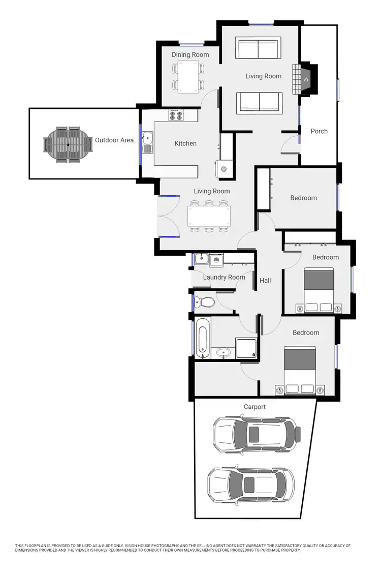 Floorplan of Homely house listing, 8 Jodie Court, Mildura VIC 3500