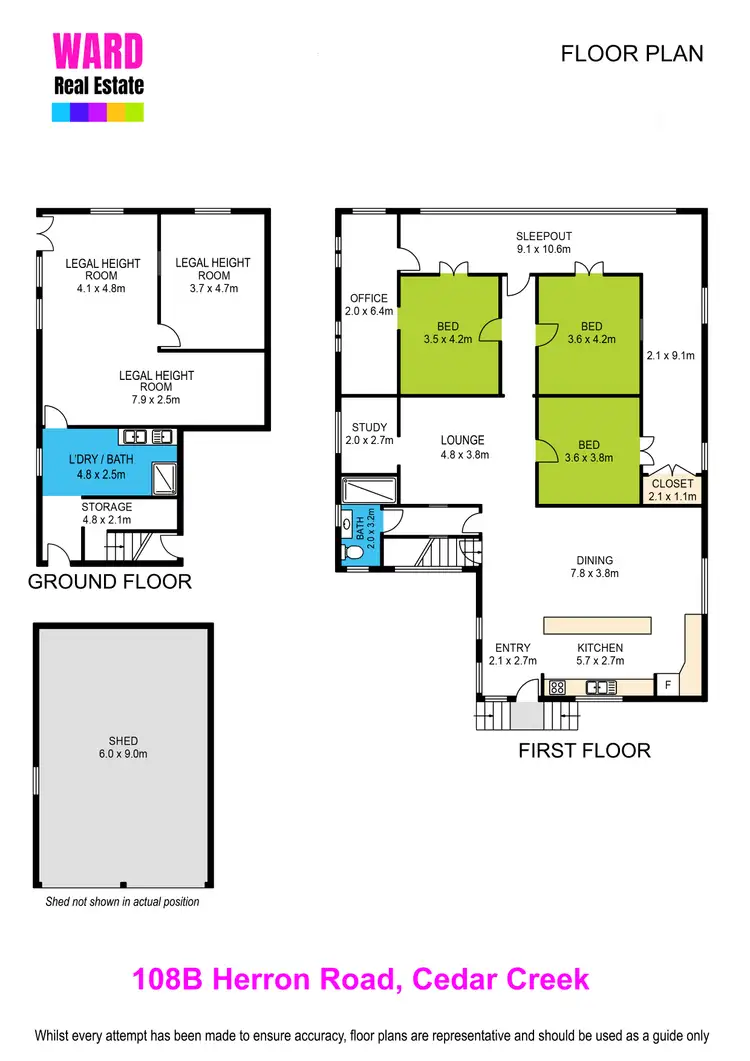 Floorplan of Homely house listing, 108B Herron Road, Cedar Creek QLD 4520