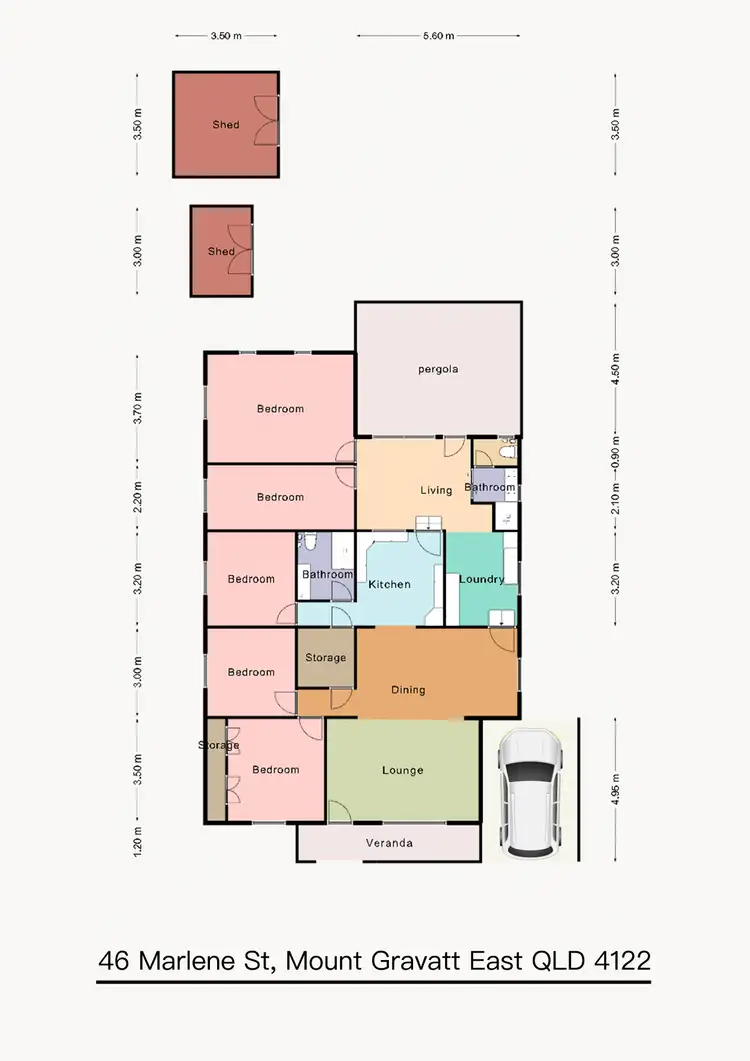 Floorplan of Homely house listing, 46 Marlene Street, Mount Gravatt East QLD 4122