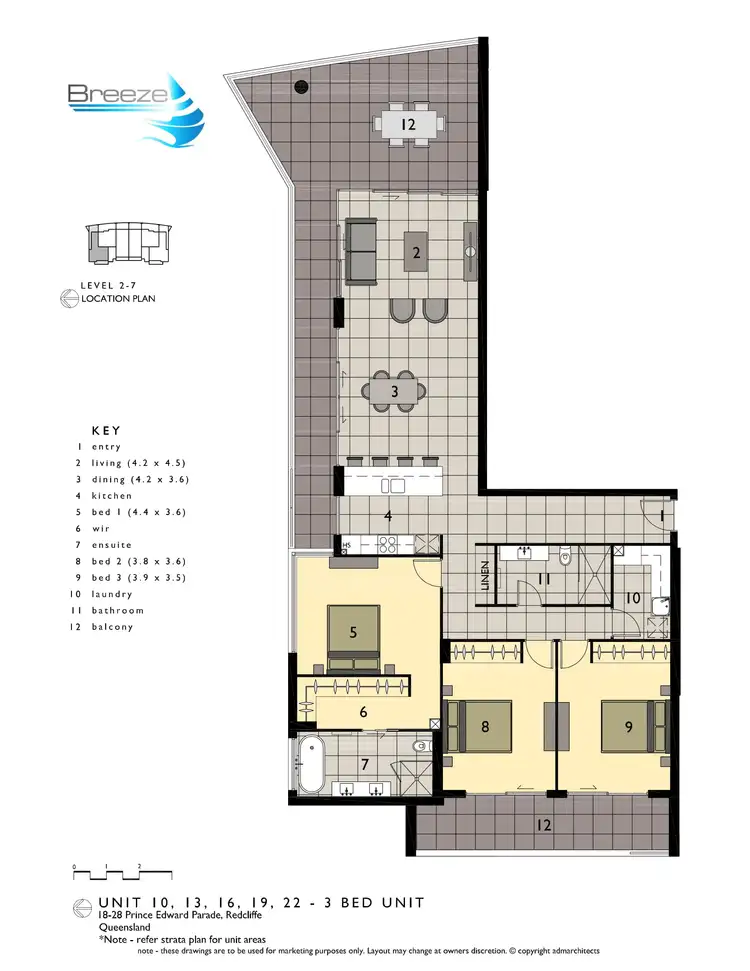 Floorplan of Homely apartment listing, 10/24 PRINCE EDWARD PARADE, Redcliffe QLD 4020