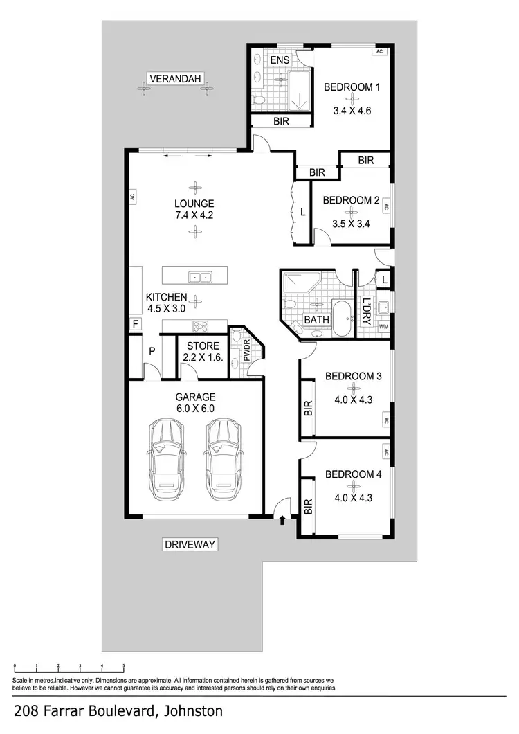 Floorplan of Homely house listing, 208 Farrar Boulevard, Johnston NT 832