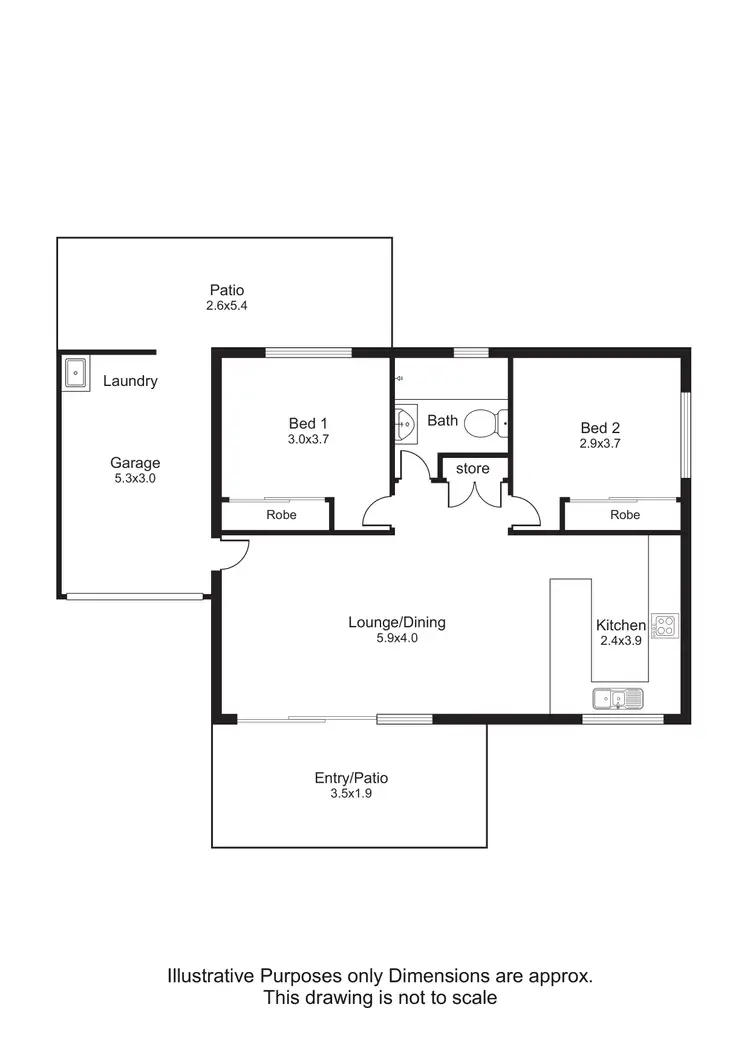Floorplan of Homely unit listing, 6/10 Ireland Crescent, Whitfield QLD 4870