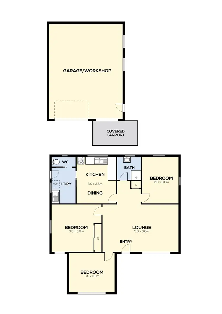Floorplan of Homely house listing, 16 Gavin Street, Jacana VIC 3047