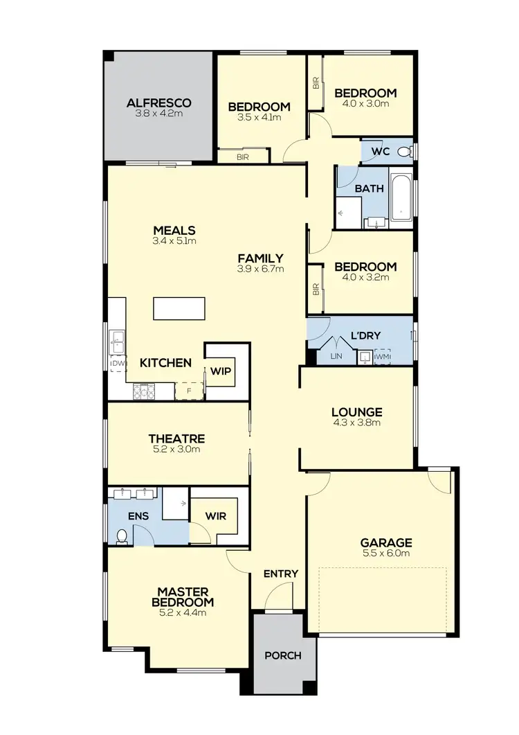 Floorplan of Homely house listing, 57 Riverside Drive, Craigieburn VIC 3064