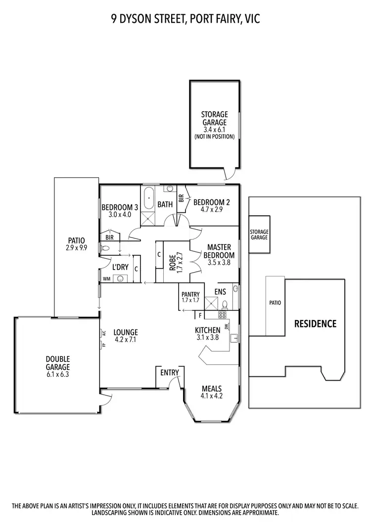 Floorplan of Homely house listing, 9 Dyson Street, Port Fairy VIC 3284