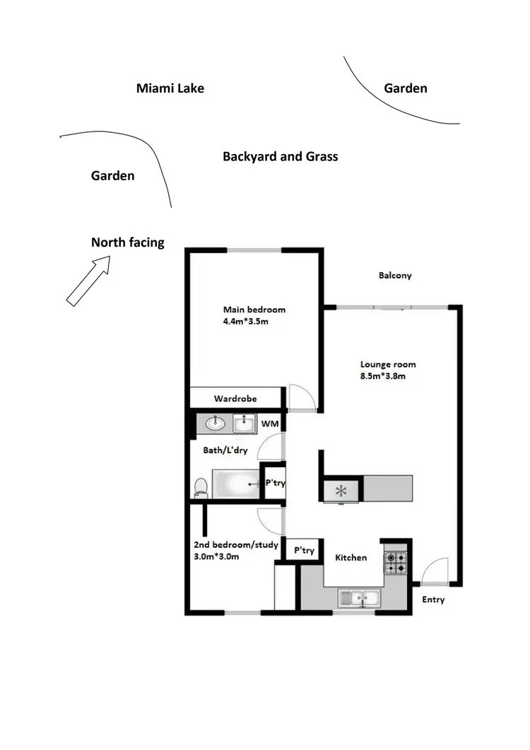 Floorplan of Homely apartment listing, 4/22 Barbet Place, Burleigh Waters QLD 4220