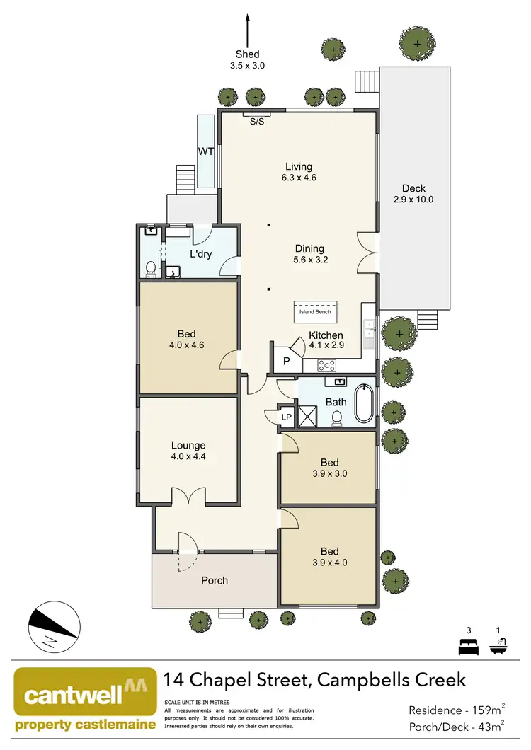Floorplan of Homely house listing, 14 Chapel Street, Campbells Creek VIC 3451
