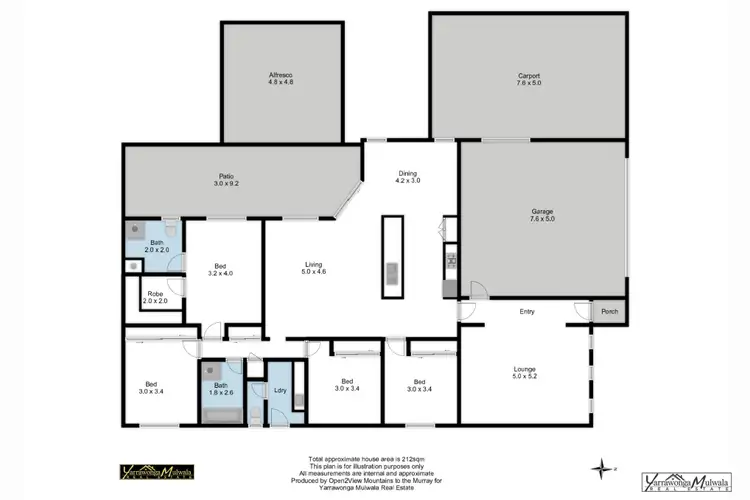 Floorplan of Homely house listing, 17 Wonga Place, Yarrawonga VIC 3730