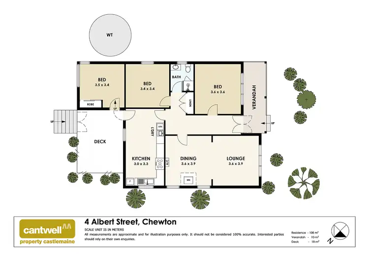 Floorplan of Homely house listing, 4 Albert Street, Chewton VIC 3451