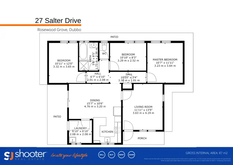 Floorplan of Homely house listing, 27 Salter Drive, Dubbo NSW 2830