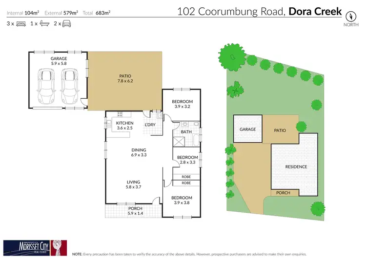 Floorplan of Homely house listing, 102 Coorumbung Road, Dora Creek NSW 2264