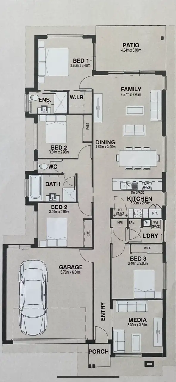 Floorplan of Homely house listing, 90 Brookside Circuit, Ormeau QLD 4208