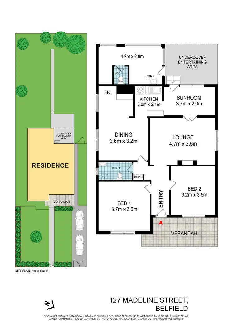 Floorplan of Homely house listing, 127 Madeline Street, Belfield NSW 2191