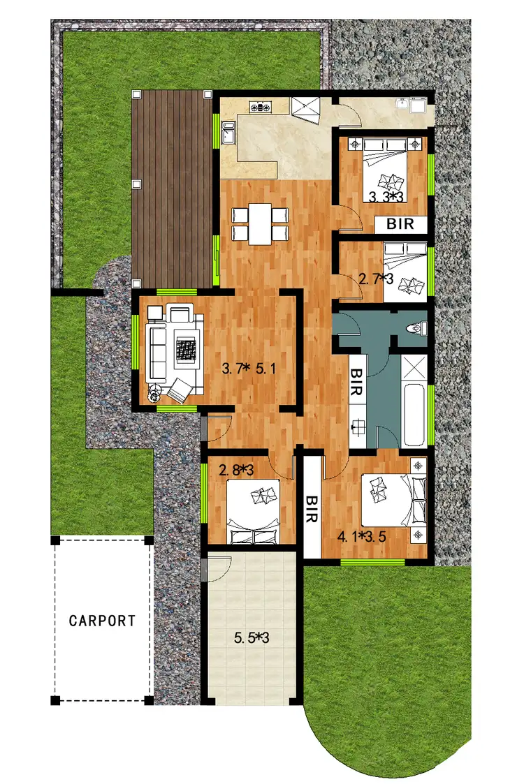 Floorplan of Homely unit listing, 4 Mintbush Close, Keysborough VIC 3173