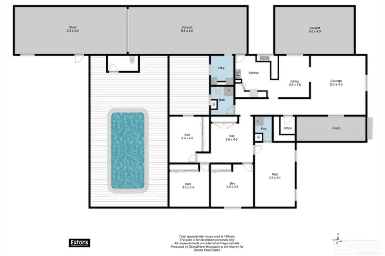Floorplan of Homely house listing, 29 PINNIGER STREET, Yarrawonga VIC 3730