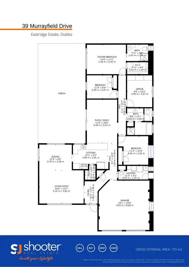 Floorplan of Homely house listing, 39 Murrayfield Drive, Dubbo NSW 2830