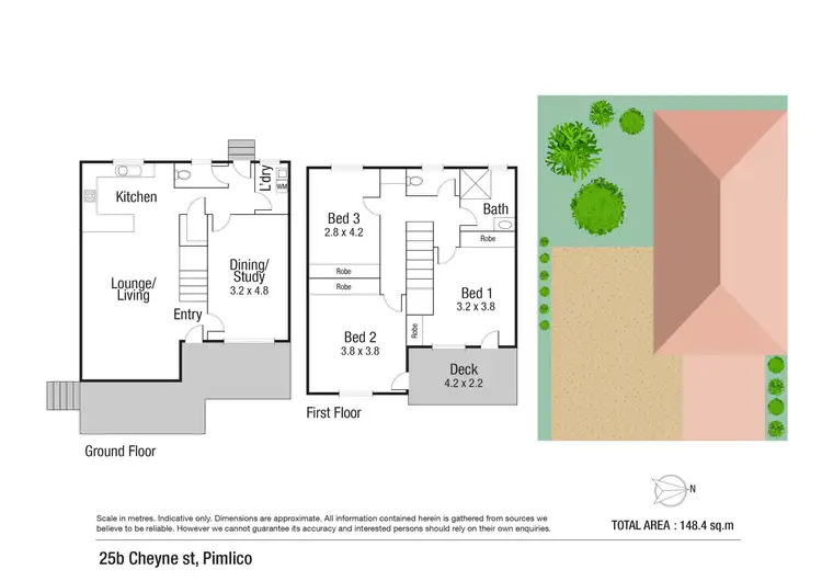Floorplan of Homely townhouse listing, 25B Cheyne Street, Pimlico QLD 4812