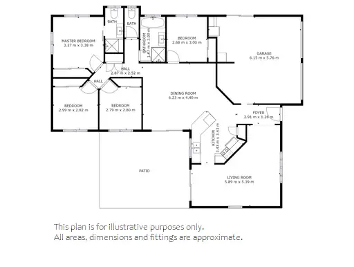 Floorplan of Homely house listing, 43 Silvara Circuit, Capalaba QLD 4157