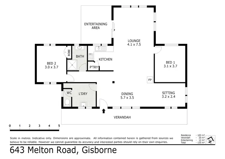 Floorplan of Homely rural property listing, 643 Melton Road, Gisborne VIC 3437